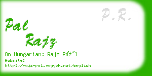 pal rajz business card